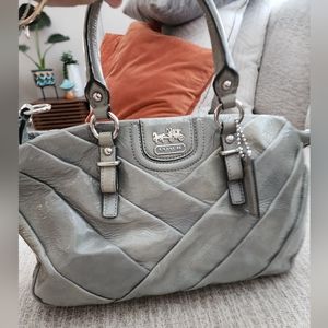 Coach Diagonal Pleated Bag